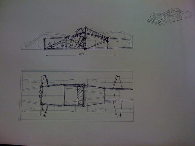 Chassis drawing under body